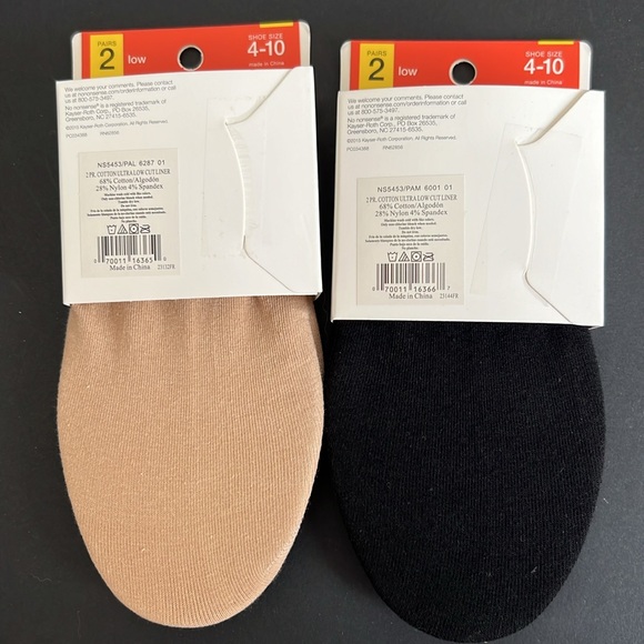 Shoe Liners -No Nonsense Ultra Low 4 pairs total NWT - Picture 4 of 5